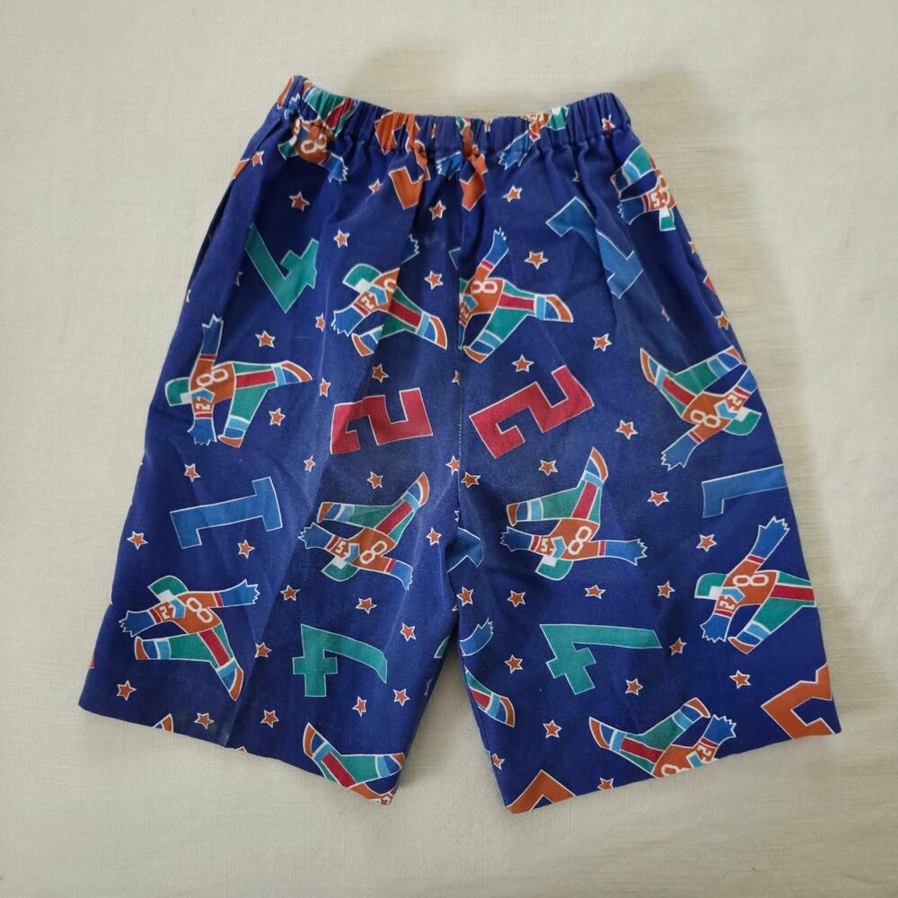 Vintage Sporty Pattern Shorts kids 7/8